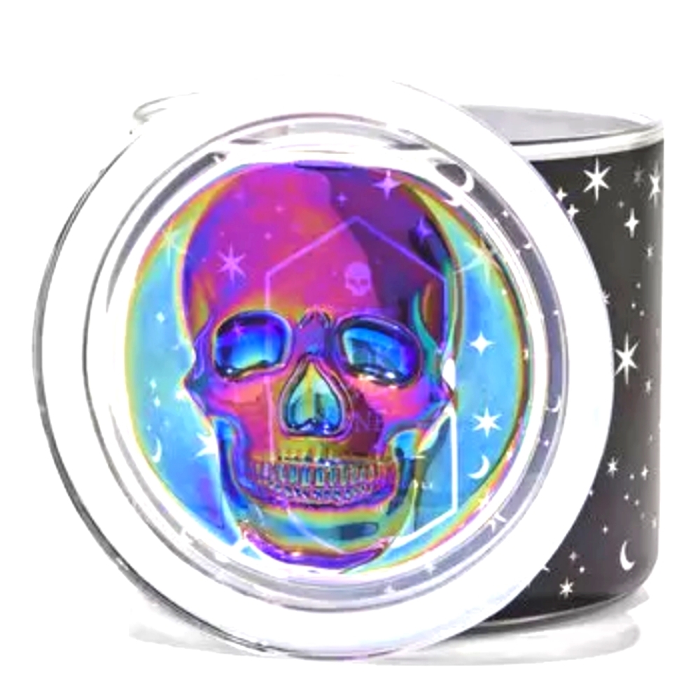 SPOOKY CIDER LANE 3-Wick Candle with skull lid from Bath and Body works
